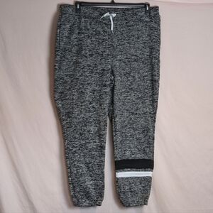 Love New York Gray Drawstring Waist Fleece Jogger Sweatpants size 4X